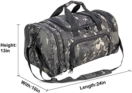 Military Waterproof Duffel Bag Tactical Outdoor Gym Bag Army Carry On Bag with Shoes Compartment3