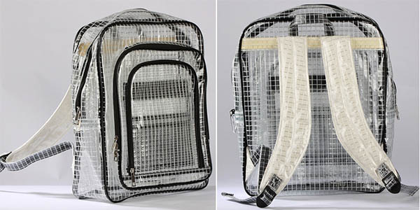 Transparent Clear PVC Backpack Waterproof Plastic School Backpack Bag2