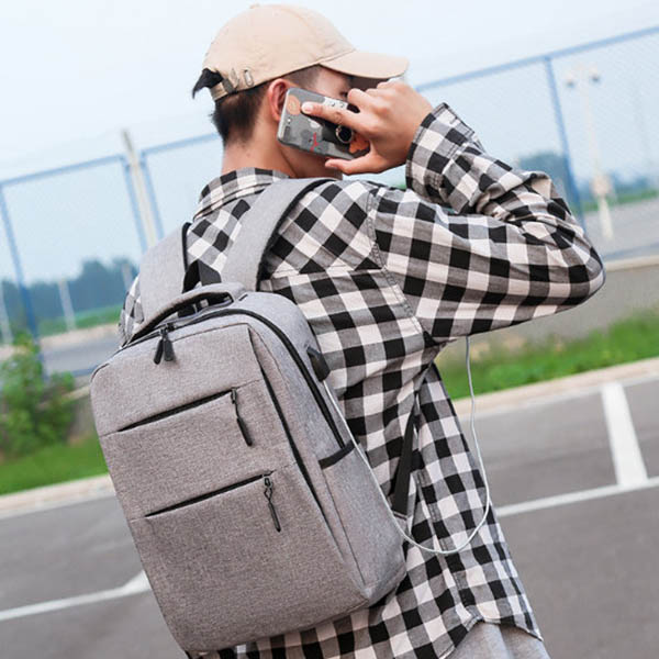 Business Anti-Theft Ultra-Thin and Durable Travel Water Resistant Backpack with USB Charging Port4
